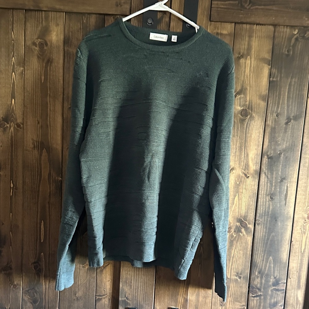 Calvin Klein Collection Deep Green Crewneck Sweater